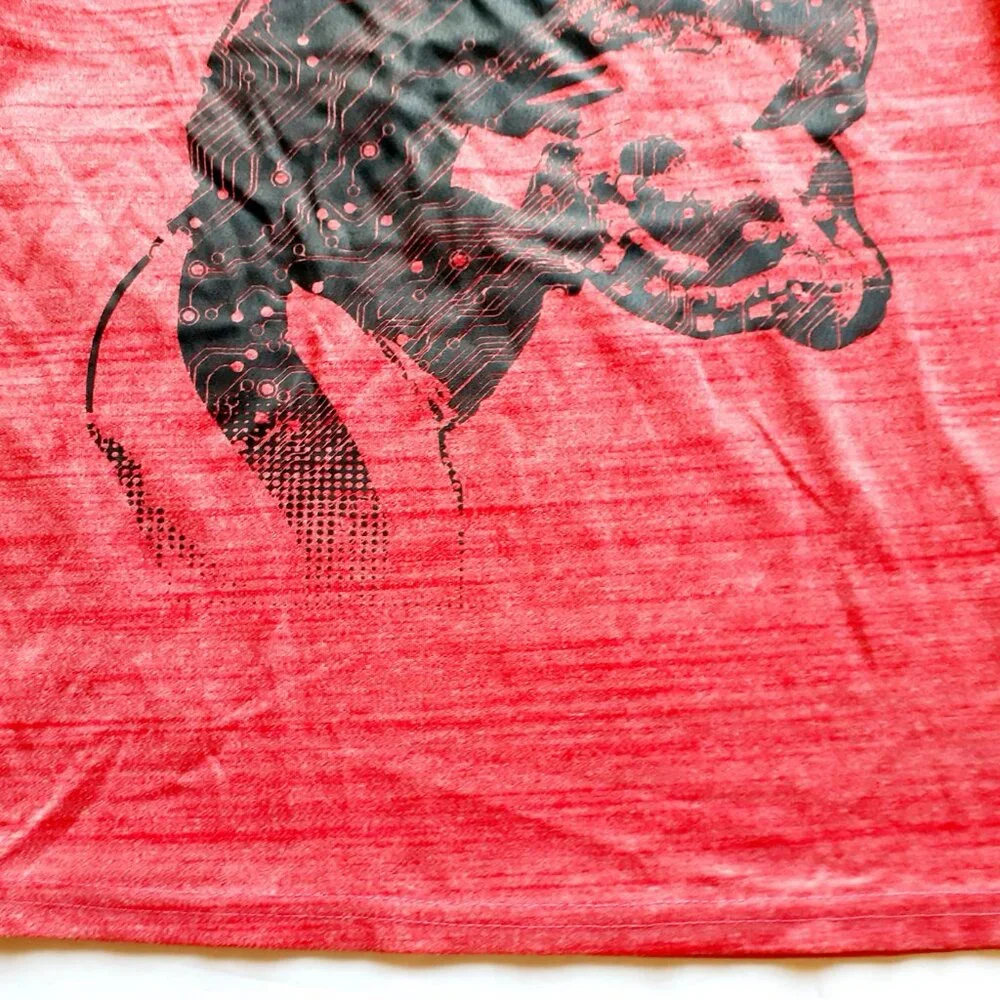 MTA Sport Boys T-Shirt Football Short Sleeve Red Small 6-7